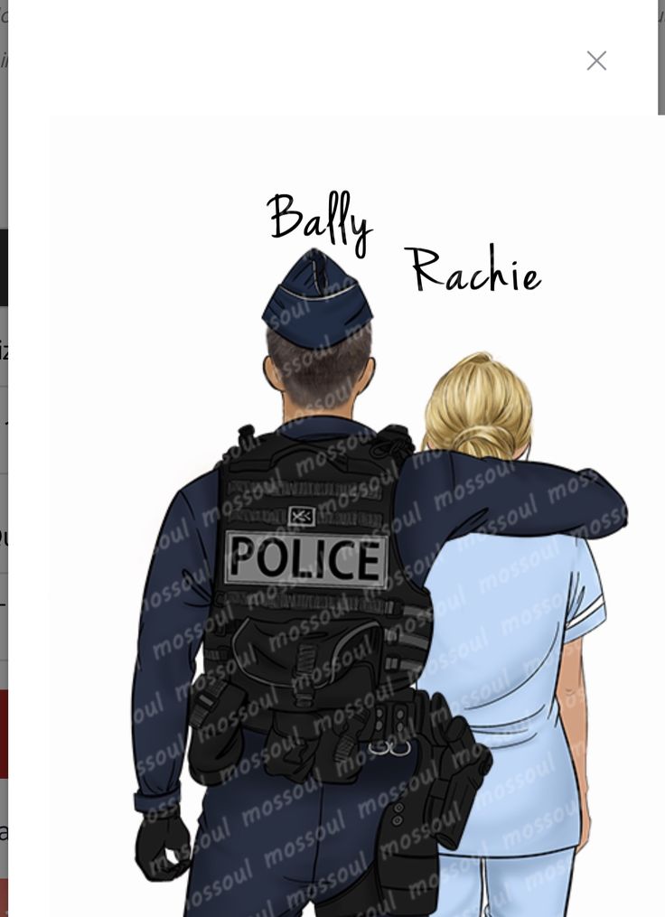 an image of a police officer and a woman