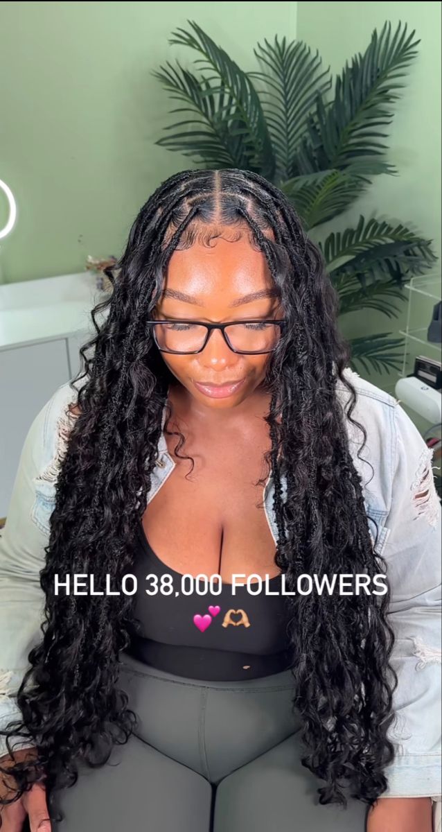 Distressed Faux Locs, Distressed Locs, Hair Braid Designs, Feed Ins, Soft Locs, Braided Hairstyles For Black Women Cornrows, Goddess Braids Hairstyles, Faux Locs Hairstyles, Cute Braided Hairstyles