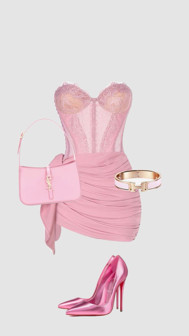 Dress Outfits Party, Classy Outfits For Women, Birthday Fits, Looks Party, Pink Girly Things, Pretty Prom Dresses, Pink Vibes, Evening Outfits, Looks Chic