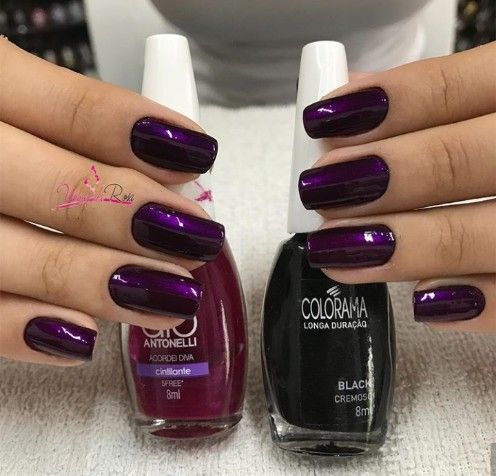 Burgundy Acrylic Nails, Nail 2023, Latest Nail Designs, Purple Nail Designs, Best Nail Art, Designs Nail, Design Nail, Nail Polish Designs, Gel Nail Designs