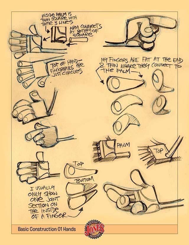 the basic instructions for how to draw hands