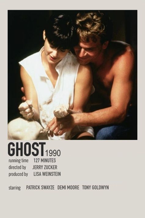 the poster for ghost starring two actors