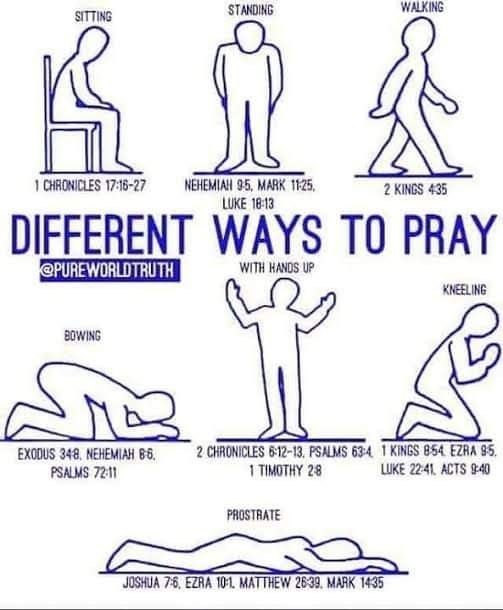 an image of different ways to pray