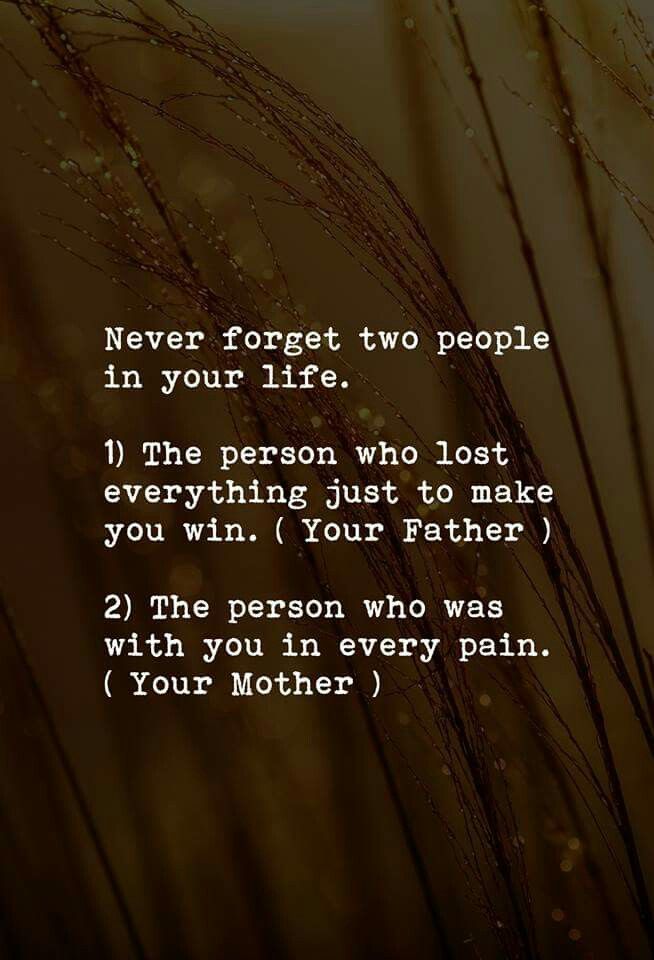 a poem that reads never forget two people in your life