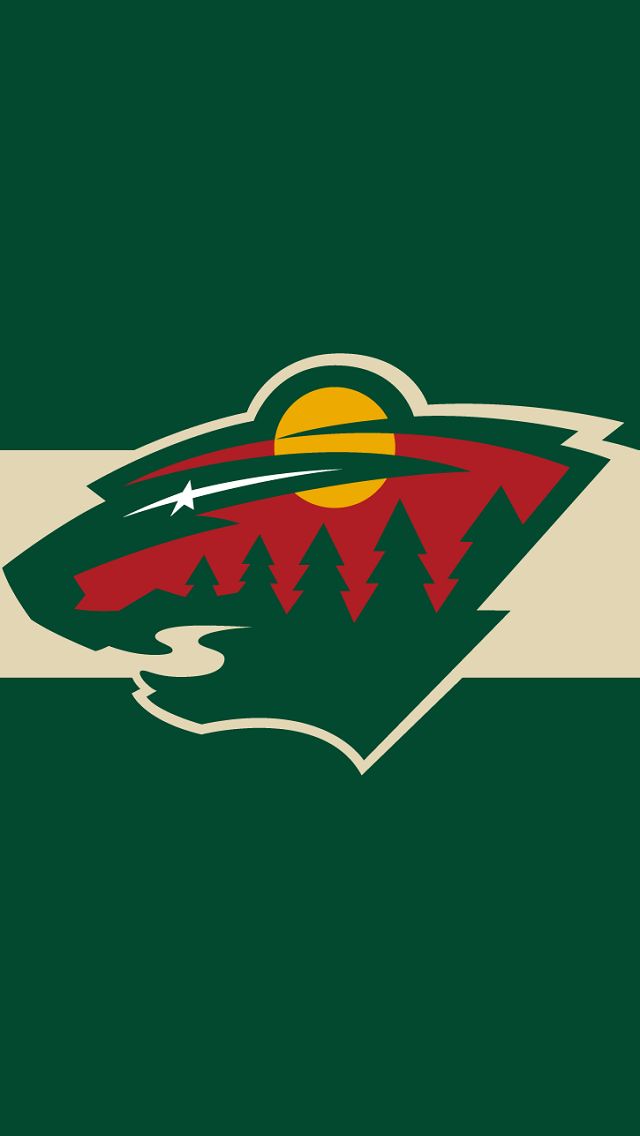 the minnesota wild logo on a green background