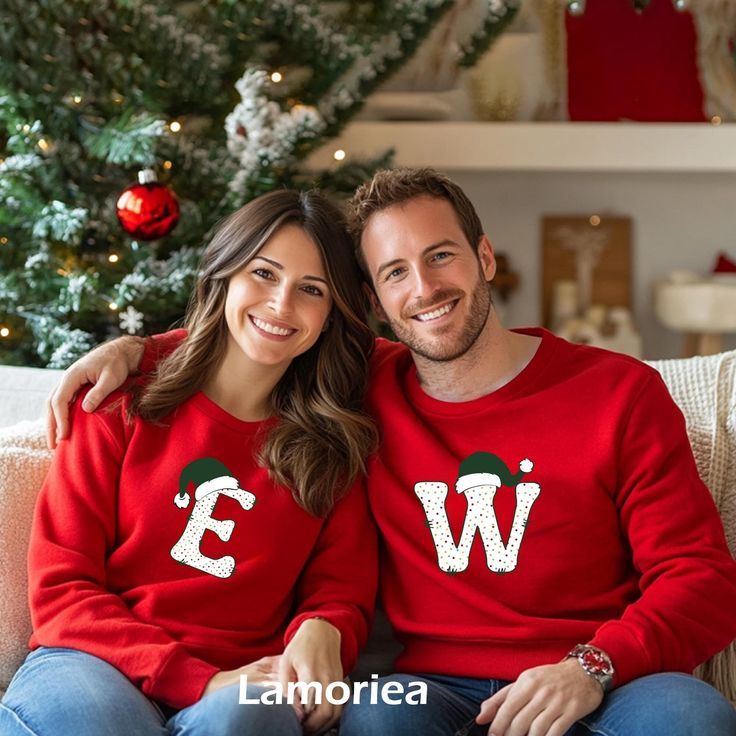 Celebrate the holidays in style with our Custom Family Christmas Sweatshirts! These cozy and festive sweatshirts are perfect for bringing the whole family together in matching holiday outfits. Made from soft, high-quality fabric, they keep you warm and comfortable during all your holiday festivities. Personalize each sweatshirt with your family name, a special message, or unique designs to make your Christmas memories even more special. Available in a variety of sizes for adults and kids, our cu Family Matching Long Sleeve Winter Tops, Family Matching Winter Tops For Gifts, Family Matching Crew Neck Winter Sweater, Red Winter Sweatshirt As Gift, Family Matching Holiday Crew Neck Tops, Casual Christmas Festive Sweatshirt, Casual Christmas Sweatshirt For Festive Occasion, Casual Christmas Sweatshirt, Red Winter Top As Gift