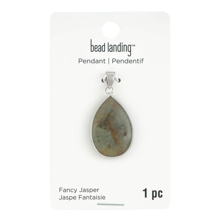 Buy the Jasper Teardrop Pendant by Bead Landing™ at Michaels. Get this jasper teardrop pendant from Bead Landing to create your own unique necklace. Get this jasper teardrop pendant from Bead Landing to create your own unique necklace. Pair it with a silver chain to craft a fun accessory to make any outfit complete. Details: Green and silver colored 30mm x 21mm Jasper and brass | Jasper Teardrop Pendant by Bead Landing™ | 30mm x 21mm | Michaels® Bead Landing, Green And Silver, Rock Jewelry, Unique Necklace, Teardrop Pendant, Unique Necklaces, Charm Jewelry, Silver Color, Types Of Metal