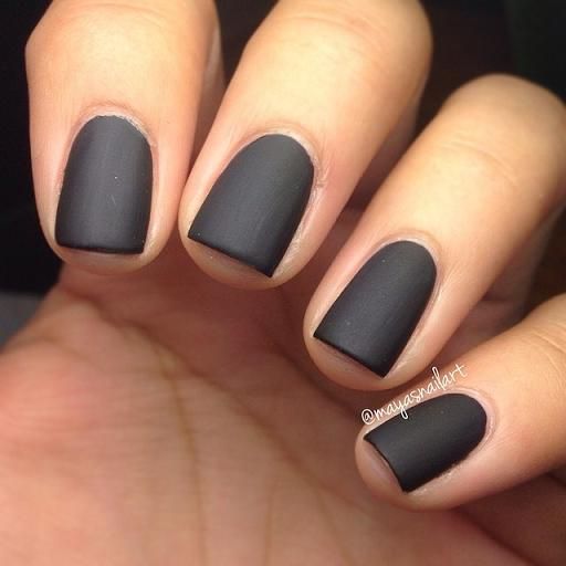 Black Matte Nails Short Oval, Matte Gel Nails Short, Matte Short Nails, Nails Black Matte, Nail Palette, Mani Nails, Cotton Candy Nails, Black Manicure, Easy Designs