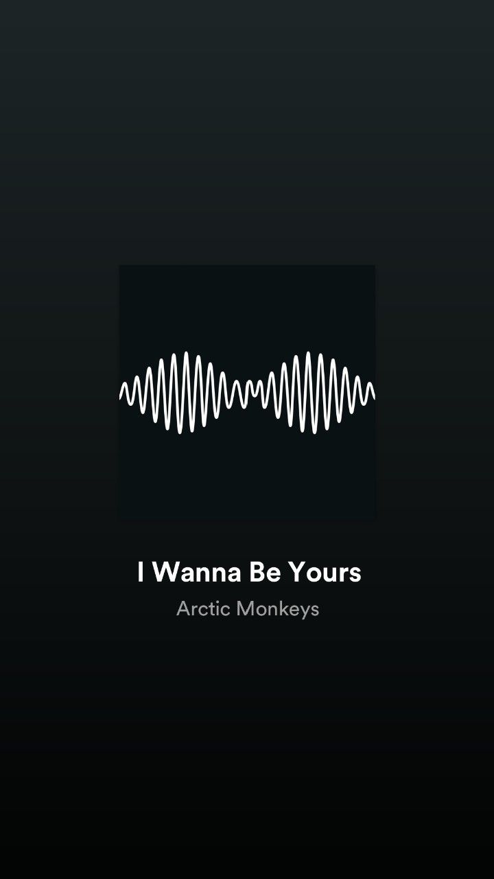 the cover art for i wanna be yours, which features an image of a wave