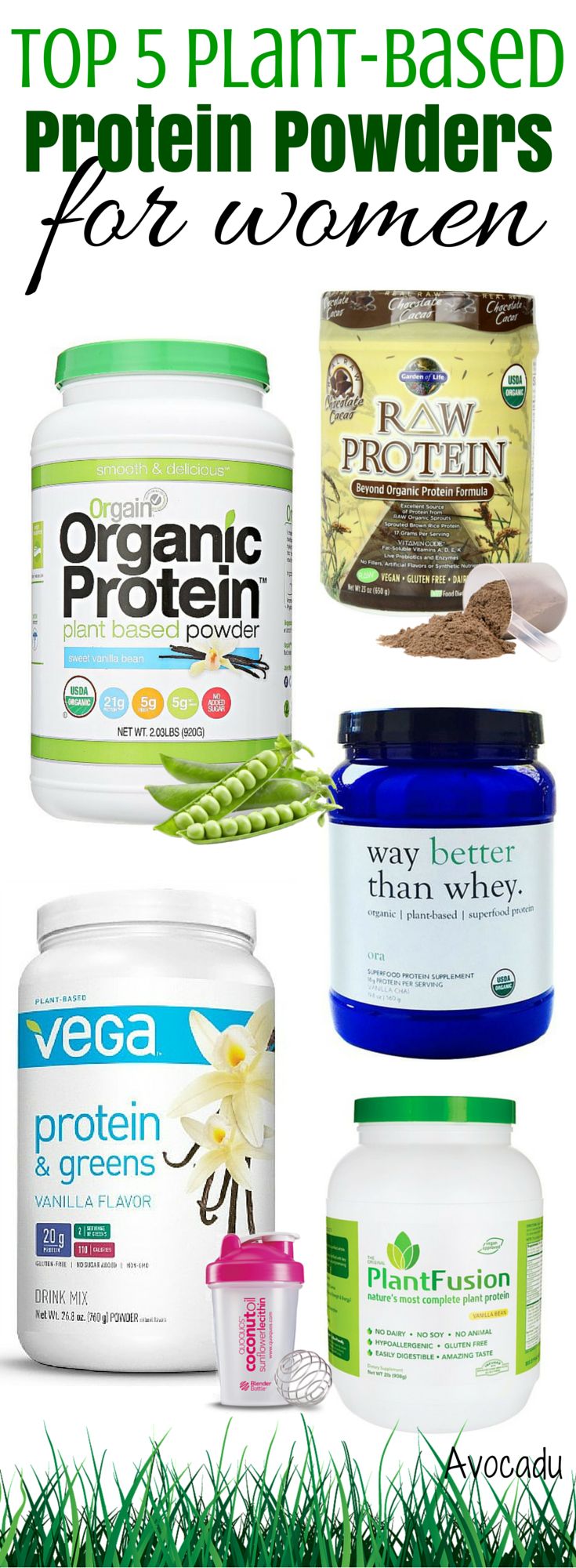 Sure they're great after a workout, but these plant-based protein powders also make a great healthy addition to oatmeal and smoothies. Vegan or not, it's a great way to get more protein in your life! http://avocadu.com/top-5-plant-based-protein-powders-for-women/ Protien Powders, Best Vegan Protein Powder, Protein Powder For Women, Raw Protein, Organic Protein Powder, Best Vegan Protein, Plant Based Protein Powder, Fat Loss Diet Plan, Vegetarian Protein