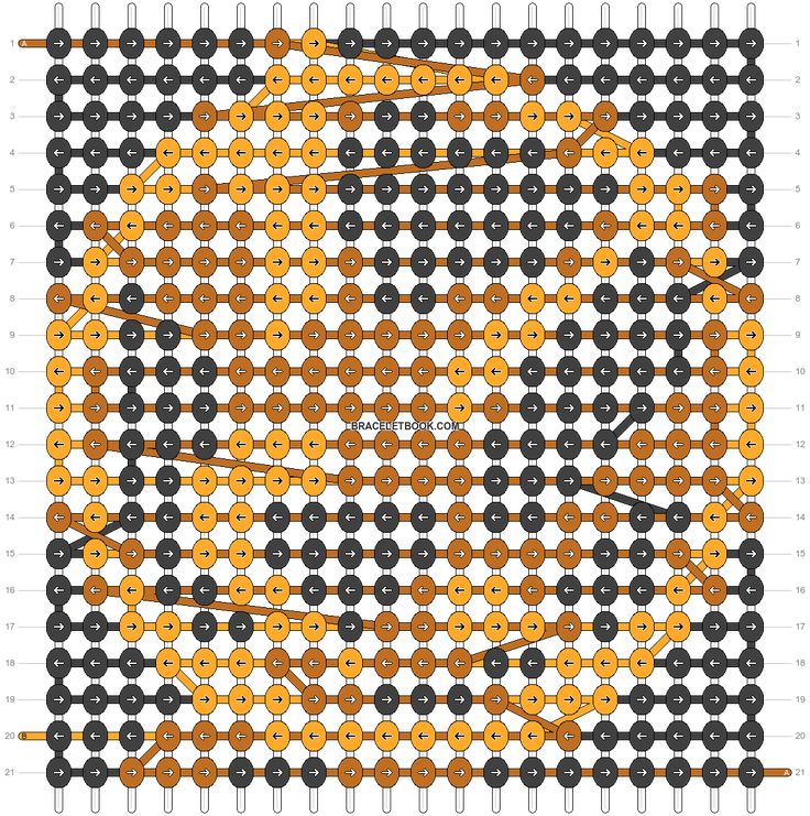 an orange and black pattern with circles on it