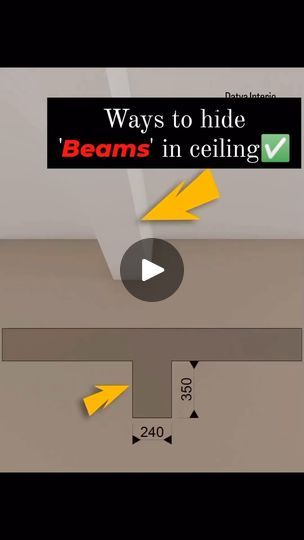 a video showing how to hide beams in ceilings