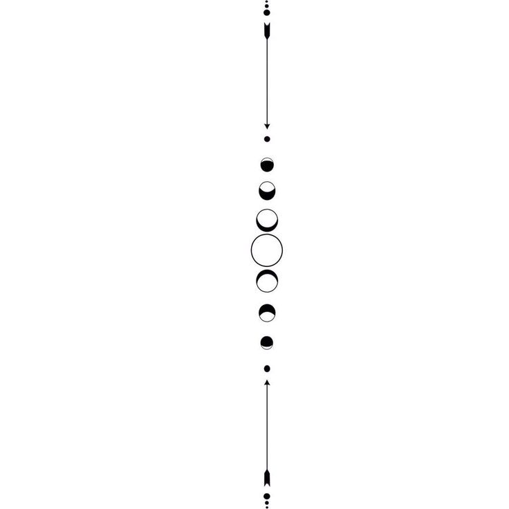 a black and white photo of the moon phases