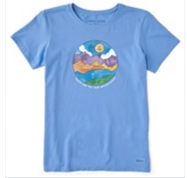 Take Me To The Mountains, To The Mountains, Fabric Tape, Help Kids, Children In Need, Cornflower Blue, Laid Back Style, In The Mountains, Mens Graphic Tee