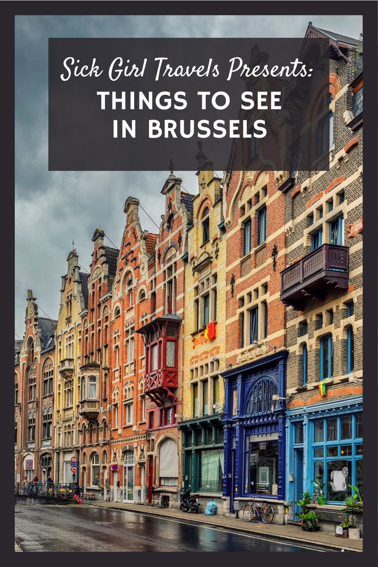 a row of buildings with the words, such girl travels presents things to see in brussels