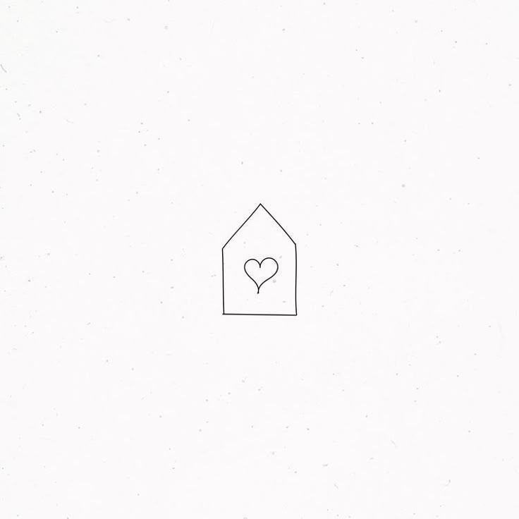 a house with a heart drawn on it