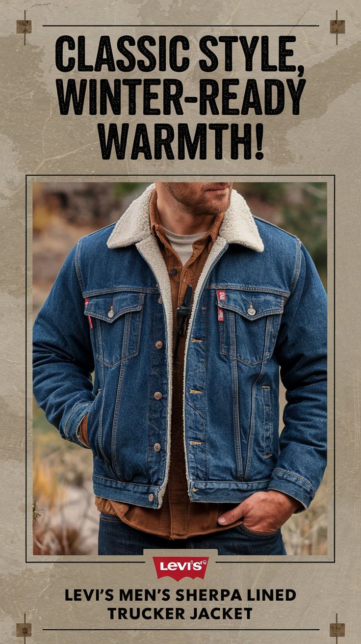 Levis Trucker Jacket Men, Levis Trucker Jacket, Levis Sherpa Jacket, Sherpa Jean Jacket, Trucker Jacket Men, Sherpa Lined Denim Jacket, Mens Sherpa, Jean Jacket Men, Lined Denim Jacket