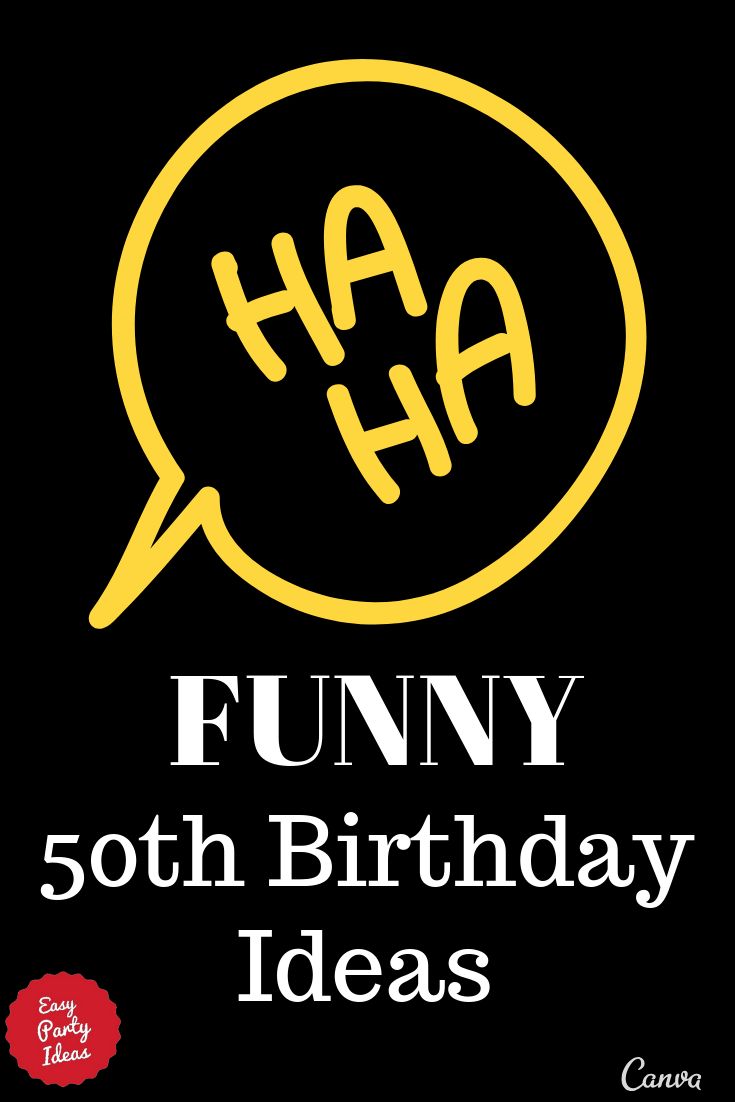 funny birthday card with the words ha ha and an image of a speech bubble above it