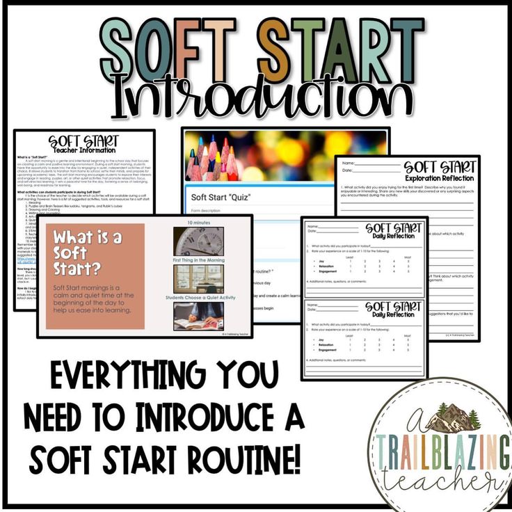 the soft start instruction booklet for students to learn how to write and use it in their classroom