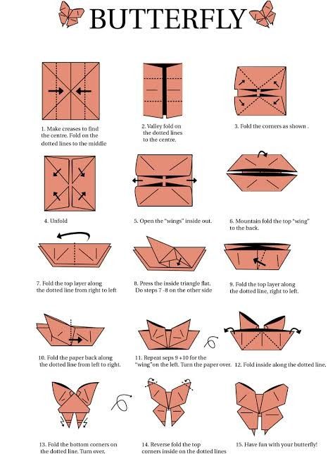 how to make an origami butterfly that looks like it is folded in paper