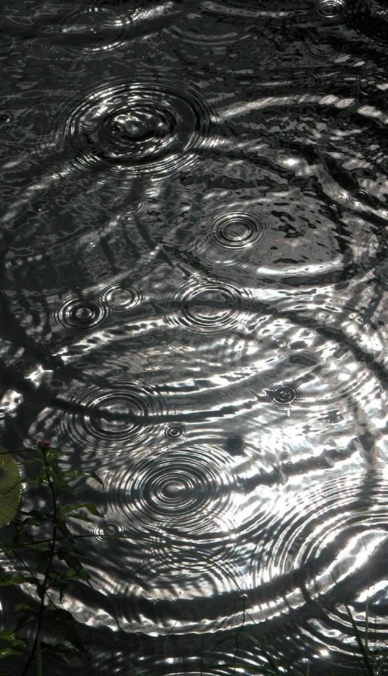 water ripples on the ground in black and white