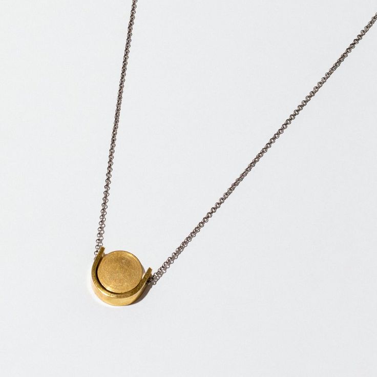 Le Necklace Everyday Necklace Gold, Minimalist Gold Necklace, Mixed Metal Necklace, Star Outline, Minimalist Necklace Gold, Minimal Gold, Recycled Jewelry, Minimalist Necklace, Simple Necklace