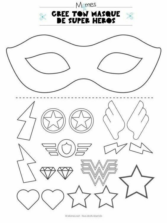 printable mask template for kids to make