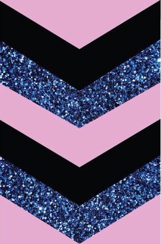 blue glitter chevron stripes on pink background