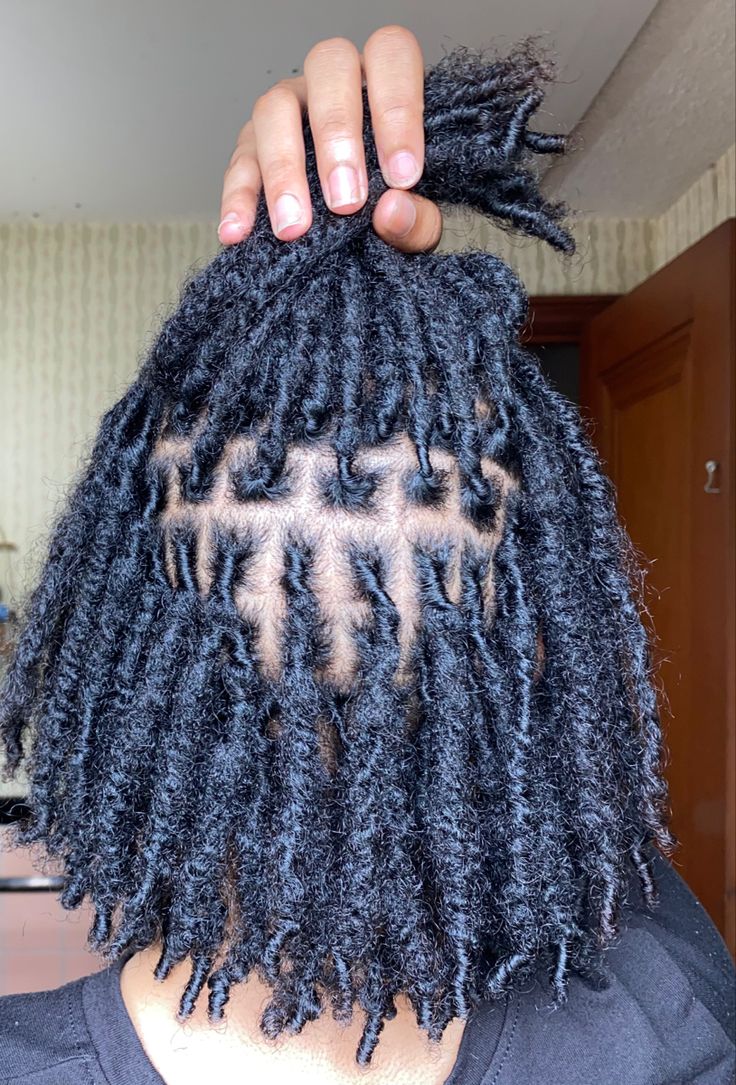 Triangle Part Locs, Starter Locs Women, Starter Locs Styles Two Strand Twists, Natural Locks Dreadlocks, Starter Loc Sizes, Short Starter Loc Styles For Women, Curly Locs Black Women, 4b Locs, Two Strand Starter Locs