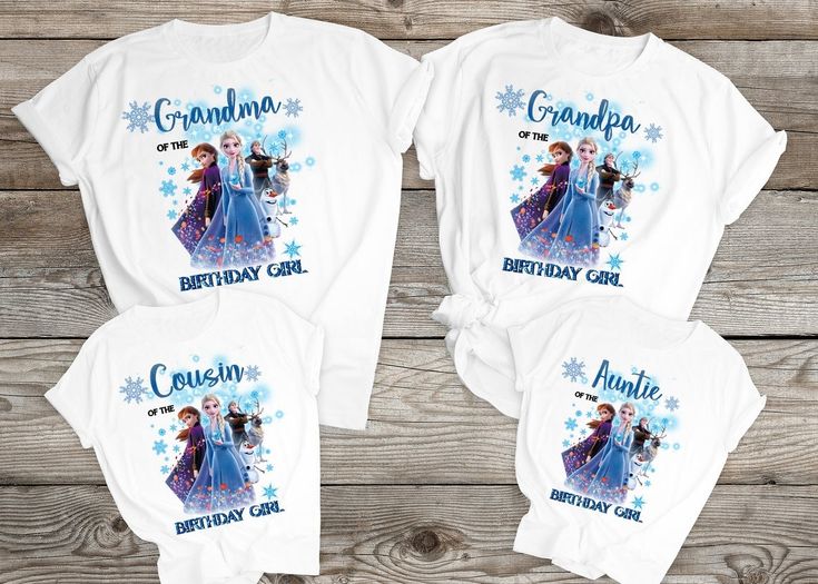 Personalized Elsa Frozen Birthday Family Matching T Shirt Elsa Frozen Birthday, Doodle Dogs, Bridesmaid Tshirts, Pocket Tee Shirts, Daughters Shirt, Bridesmaid Shirts, Bridal Party Shirts, Hipster Shirts, Screen Printing Shirts