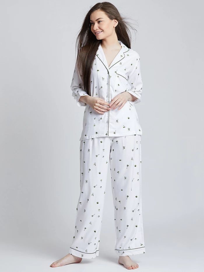 Night Wear For Women Sleep, Women Night Suit, Night Dress Sleep, Awkward Conversations, Notch Collar Shirt, Cotton Night Suit, Girls Night Dress, Night Suit For Women, Sleeping Dress