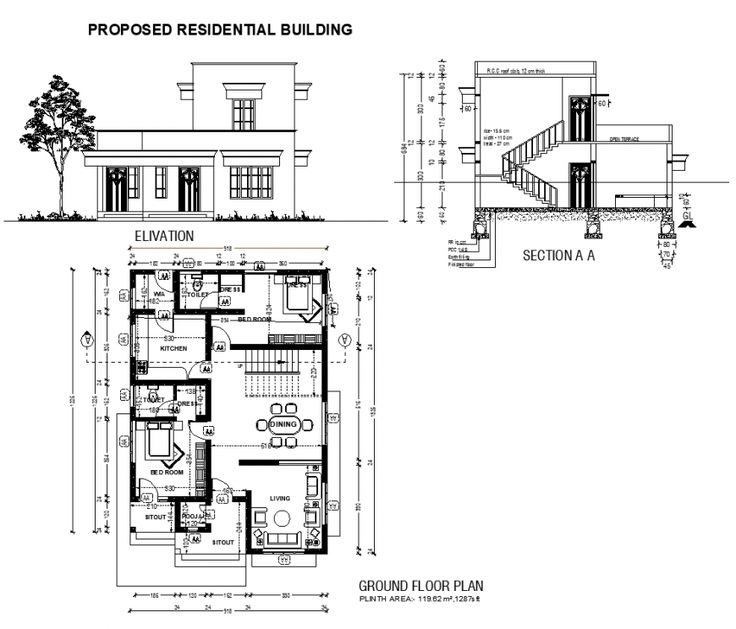 two story house plans with floor plans and measurements