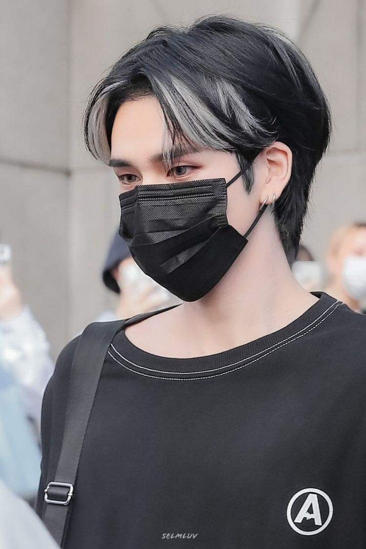 Male Hair Color, Boys Colored Hair, Peekaboo Hair Colors, Boys Korean, Skunk Hair, Dyed Hair Men, Boys Haircut, Korean Hair Color, Mens Hair Colour