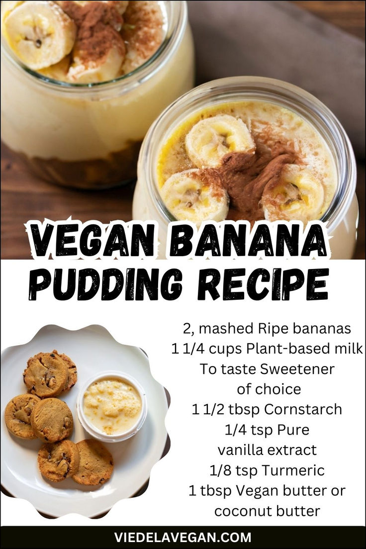 VEGAN BANANA PUDDING RECIPE Vegan Banana Cream Pudding, Vegan Banana Pudding Recipe, Vegan Pudding Recipe, Mashed Banana Recipes, Banana Recipes Vegan, Vegan Banana Pudding, Alpha Gal, Banana Cream Pudding, Banana Bread Pudding