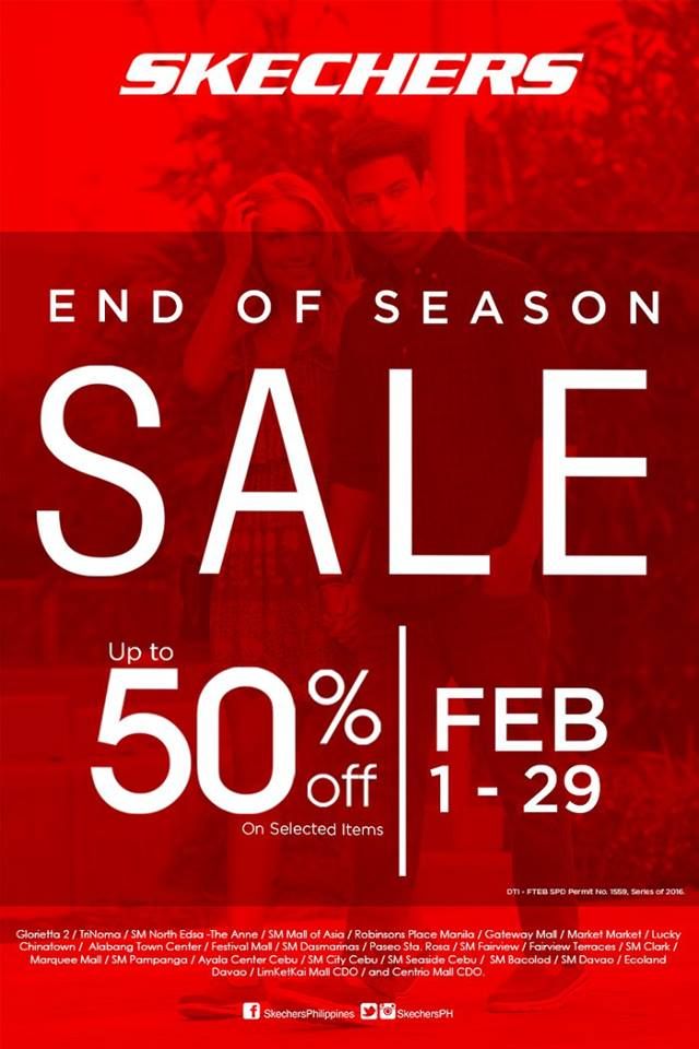 the end of season sale is up to 50 % off with this special offer from sketchers