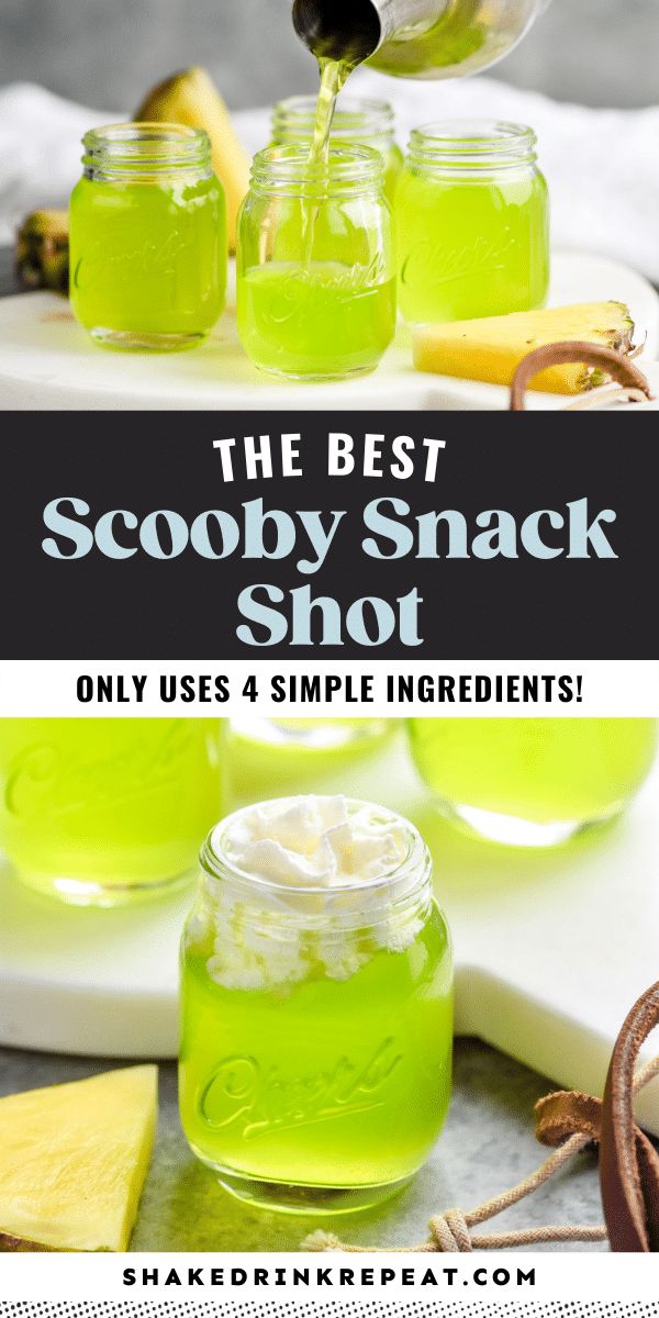 the best scooby snack shot only uses 4 simple ingredients and it's super easy to make