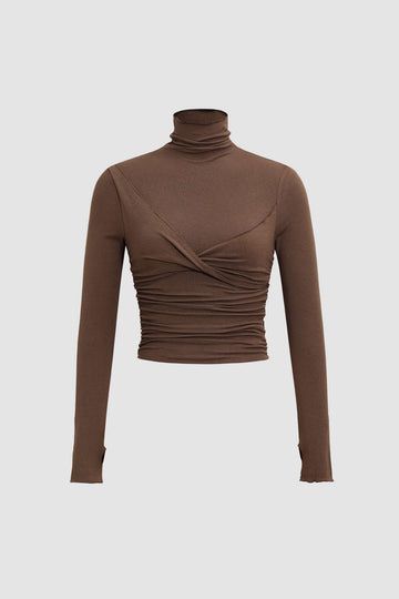 Capsule Wardrobe Casual, Turtleneck Long Sleeve, High Neck Long Sleeve, Long Sleeve Maxi, Dream Clothes, Long Sleeve Maxi Dress, Simple Outfits, Long Sleeve Top, Casual Tops