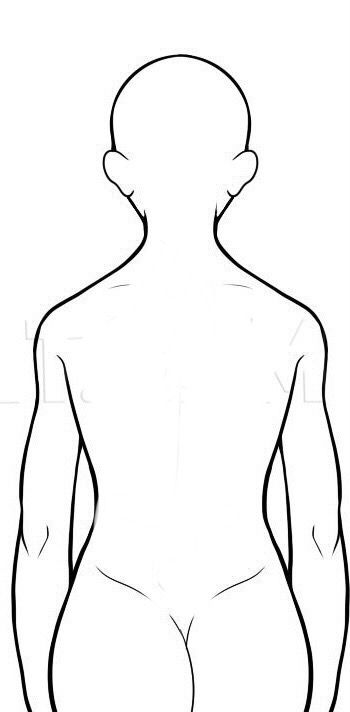 the outline of a man's body in black and white, with no shirt on