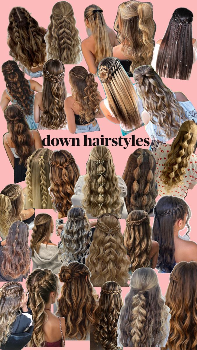 Cute Choir Concert Hairstyles, Plat Ideas For Hair, Cute Down Hair Styles, Cute Western Hairstyles For School, Cute Hairstyles Color, Hair Styles For 12 Year Girl, Cute Hairstyles For A School Dance, Super Simple Hairstyles For School, Crazy Cool Hairstyles