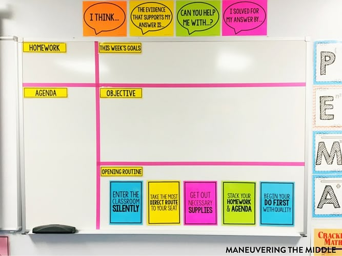 a bulletin board with colorful sticky notes attached to it