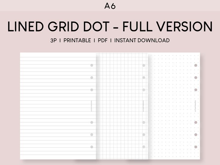 the lined grid dot - full version is shown in black and white on a pink background