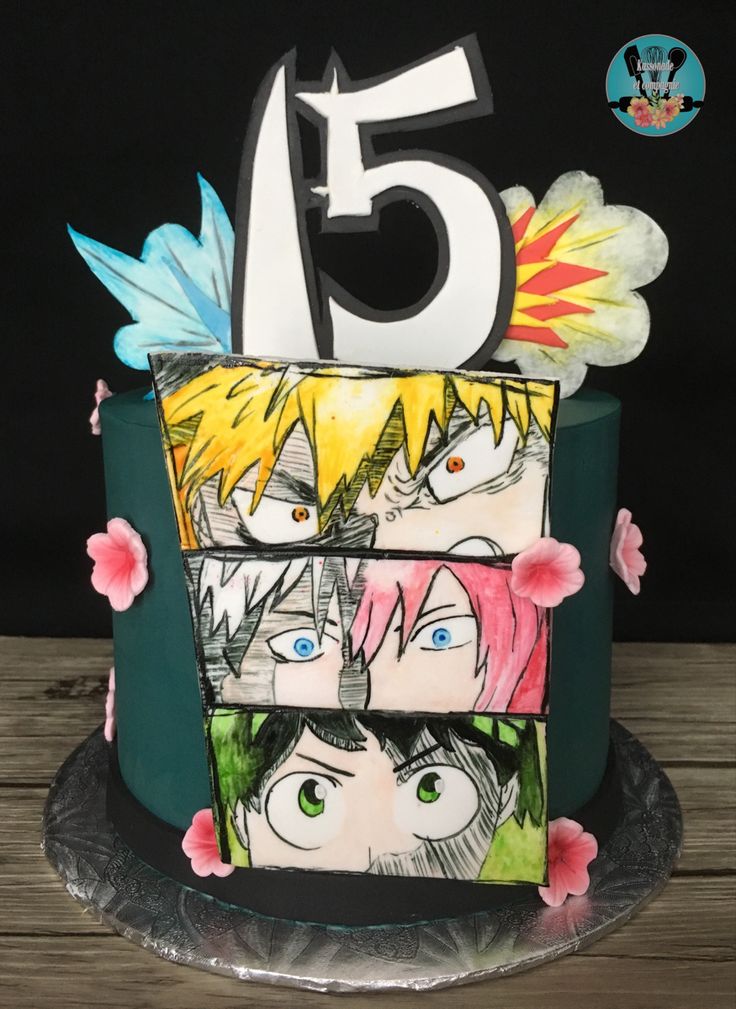 Manga Birthday Cake