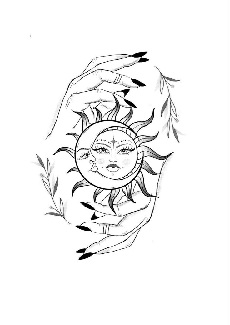 a hand holding a sun with arrows coming out of it and an arrow in the middle