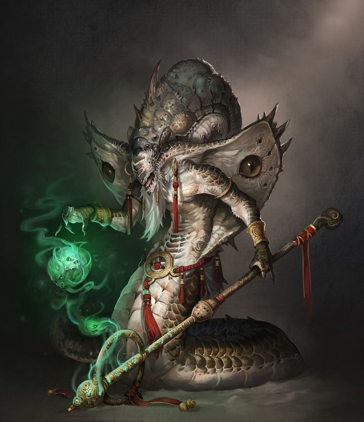 an image of a creature that is holding a staff