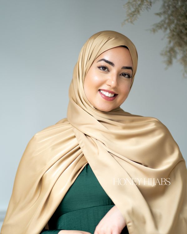 Matte Satin | Honey Hijabs Satin Hijab Style, Brown Hijab, Hijab Magnets, Hijab Trend, Scarf Photography, Satin Hijab, Hijab Accessories, Hijab Trends, Casual Hijab