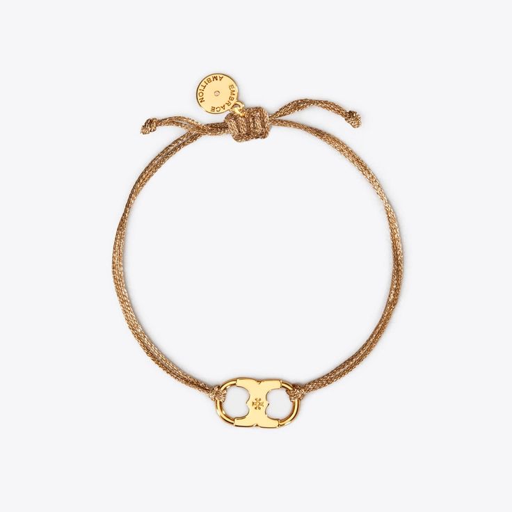 Embrace Ambition Bracelet: Women's Designer Bracelets | Tory Burch Designer Gold Bracelet Gift, Gold Luxury Charm Bracelet For Everyday, Luxury Gold Bracelet With Charms, Tory Burch Jewelry Gold, Ella Tote, Soft Sandals, Tory Burch Jewelry, Miller Sandal, Designer Bracelets