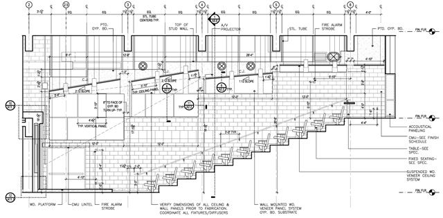 an architectural drawing shows the steps and floor plan for a building that is under construction