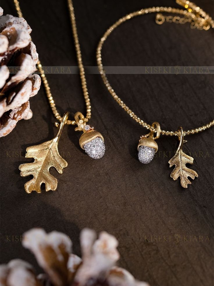 NOT GOLD PLATED, NOT GOLD FILLED! All our jewelry are stamped with a gold hallmark to certify the metal purity of the item. Price listed is for Pendant/ Charm Only. The necklace chain is sold separately here:  https://www.etsy.com/listing/677473471/gold-chain-choker-made-from-pure-14k Product Details ☑14K YELLOW GOLD ☑MOISSANITE ☑DIMENSION: Kindly refer to the last page of product image for specific dimension. 💓Tarnish resistant and sweat resistant  💓Hypoallergenic, made without lead, nickel a Oak Leaf Necklace, Acorn And Oak, Gold Chain Choker, Oak Leaf, Wedding Jewellery Necklace, Leaf Necklace, Oak Tree, Leaf Pendant, Gorgeous Jewelry