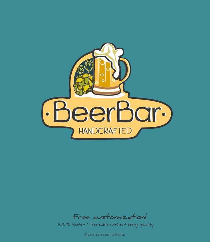 Beer Bar Logo Drink Logo Bar Logo Glass Logo Craft Beer - Etsy | Craft ...