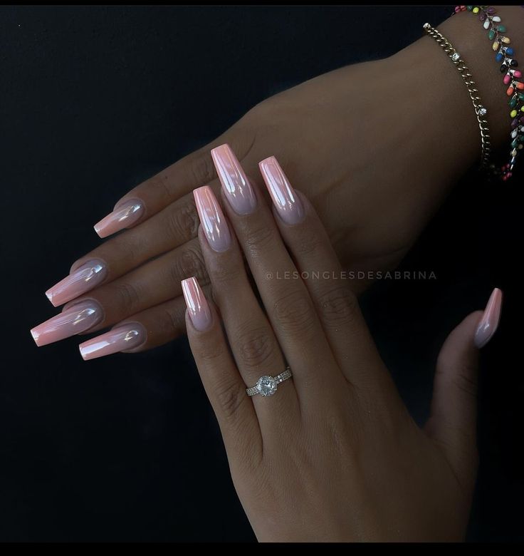 Bright Nail Designs, Chrome Nails Designs, Drip Nails, Glitter Gel Nails, Simple Acrylic Nails, Classy Acrylic Nails, Pink Acrylic, Pink Acrylic Nails, Hot Nails